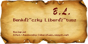 Benkóczky Liberátusz névjegykártya